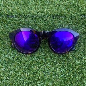 Diff Eyewear Tortoise Purple Dime Sunglasses